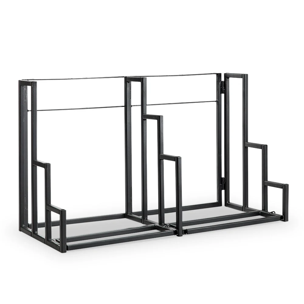 Garden Stake Rack – 16"H Iron Outdoor Storage Accent by SPI Home