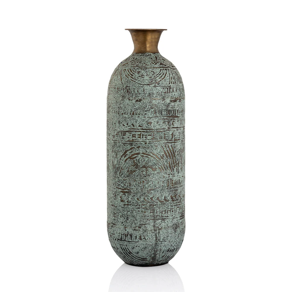 Tall Vase – 21"H Metal Decorative Vase by SPI Home