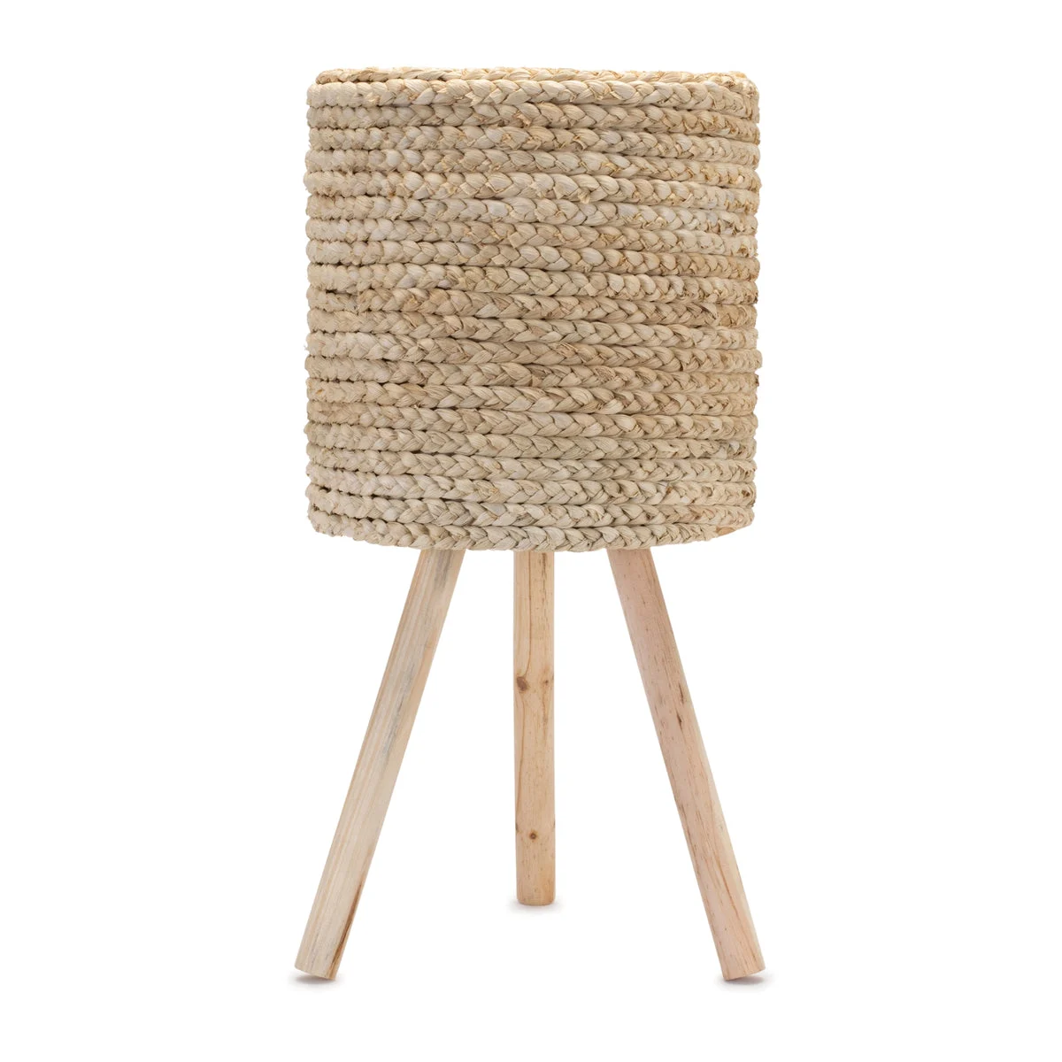 Wooden Planter with Legs – 10"H – Beige Wood MDF Indoor Accent – By Melrose