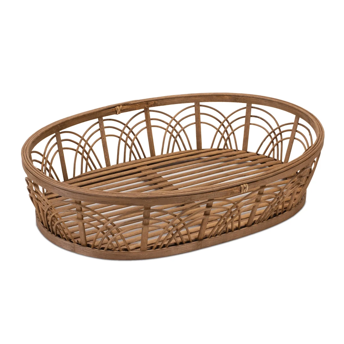 Wooden Tray with Handles Rustic Brown 5 Inch Height Home Decor Accent By Melrose