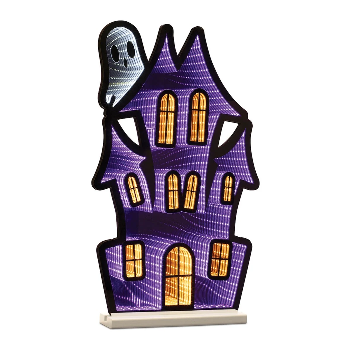 LED Haunted House Ghost Light – Spooky Halloween Accent 23.5"H – Tabletop Decor By Melrose