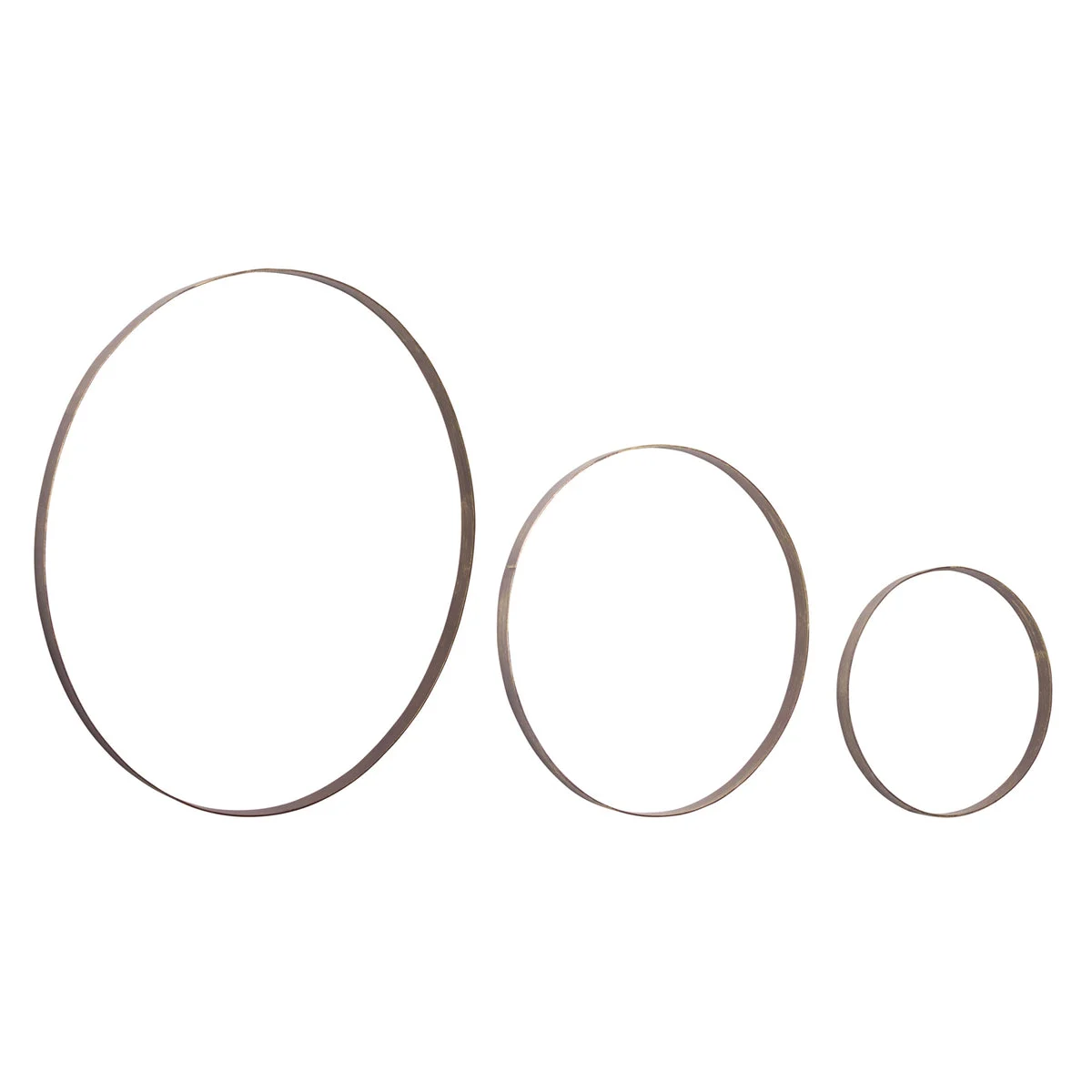Bronze Iron Wall Rings Modern Minimalist Wall Decor – Set of 3 by Melrose