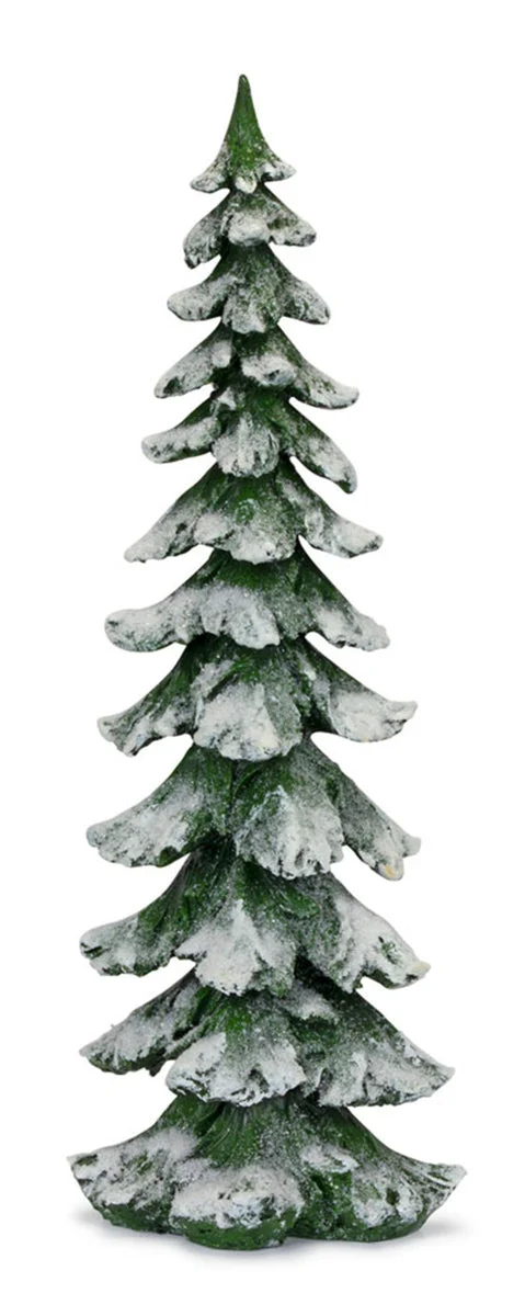 Green Flocked Winter Pine Tree – 26 Inch Decor by Melrose