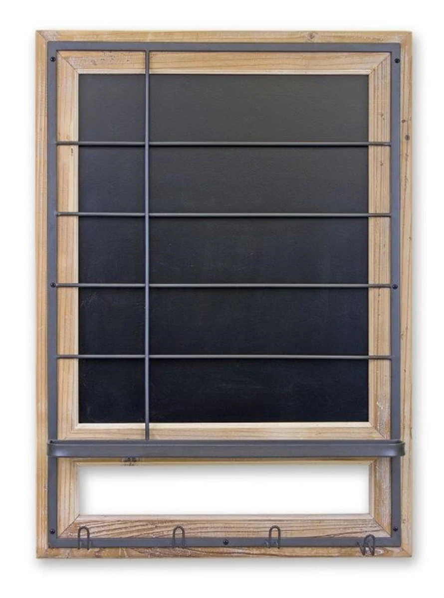 Weekly Calendar Blackboard – 34.25"H Rustic Wood & Metal – Wall Organizer By Melrose