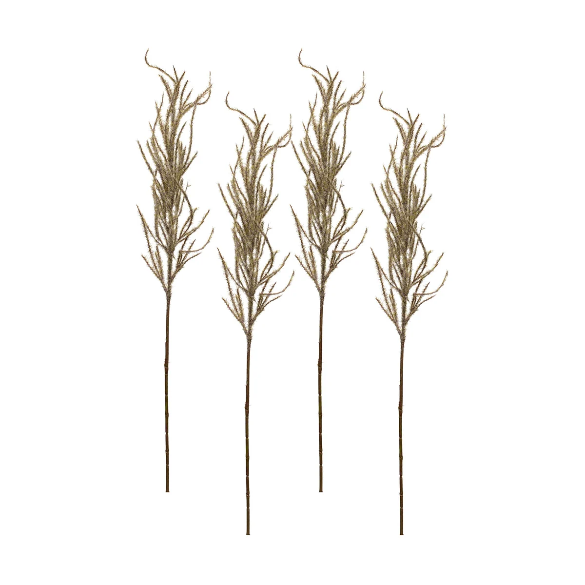 Flocked Pampas Grass Spray Christmas Decor (Set of 4) 31 Inch for Home Floral Arrangements By Melrose