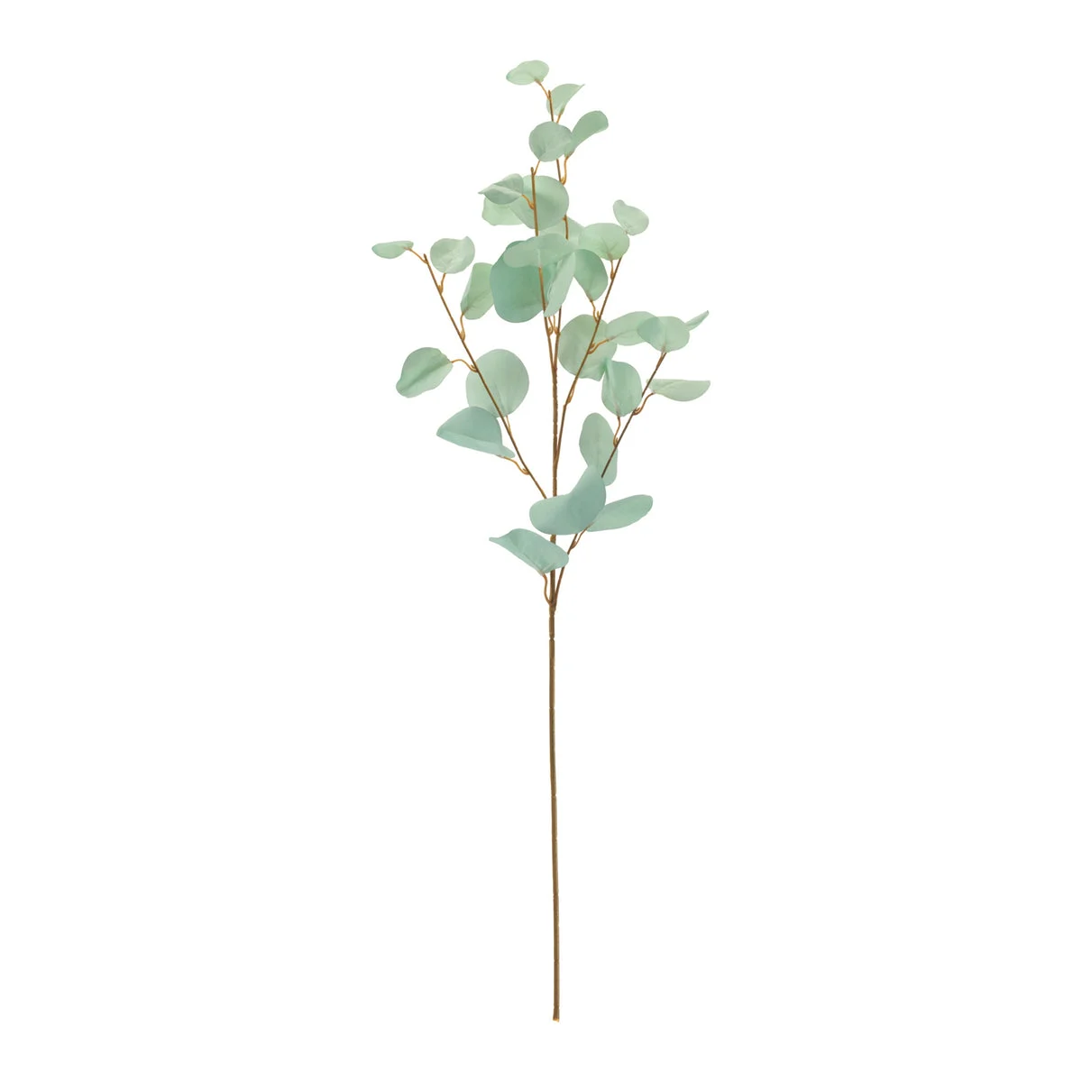 Eucalyptus Spray Faux Stem Set of 6 – Blue Silver Dollar – 34" Tall by Melrose