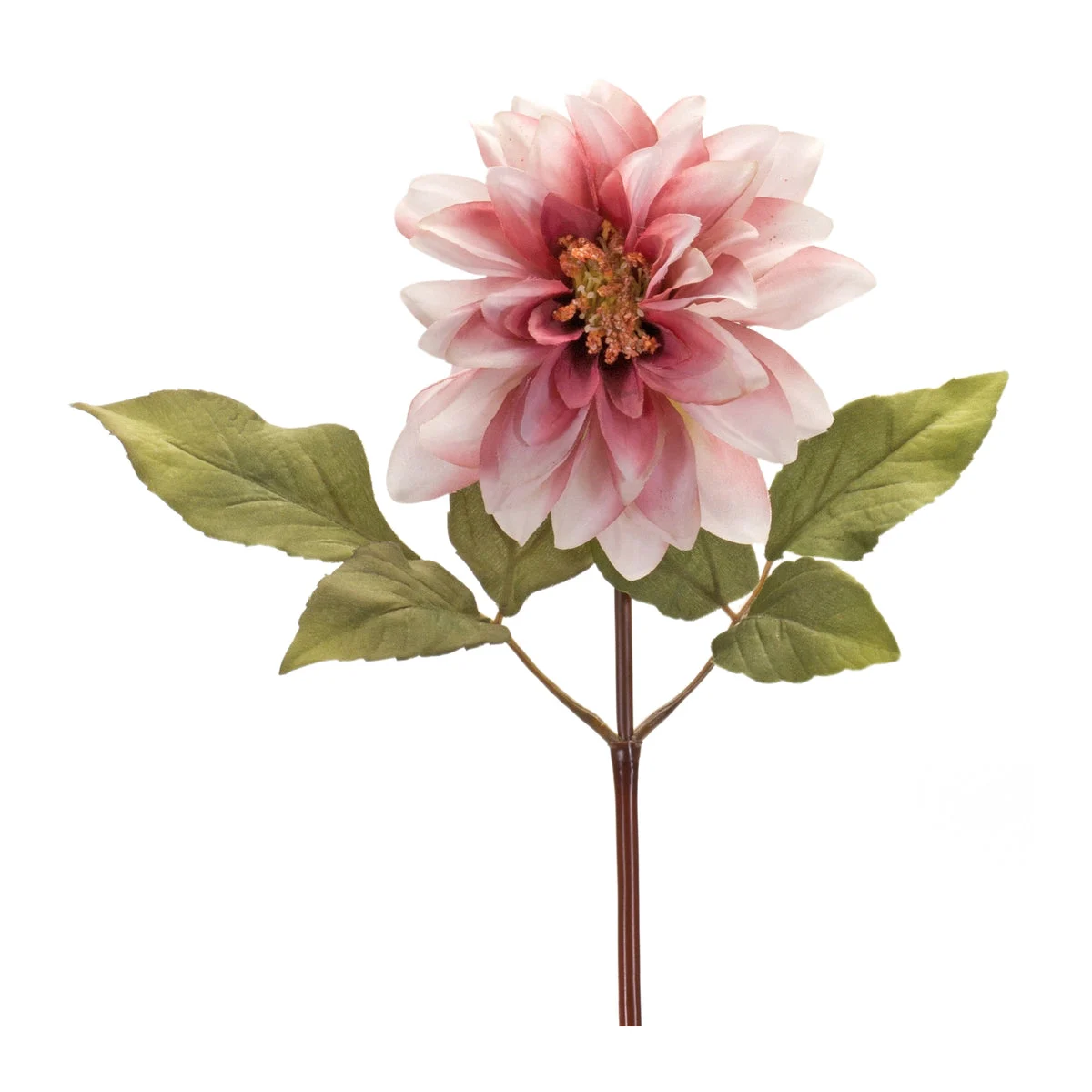 Faux Dahlia Stems – Pink Floral Set Of 6 – 16"H – Tabletop Arrangement – By Melrose