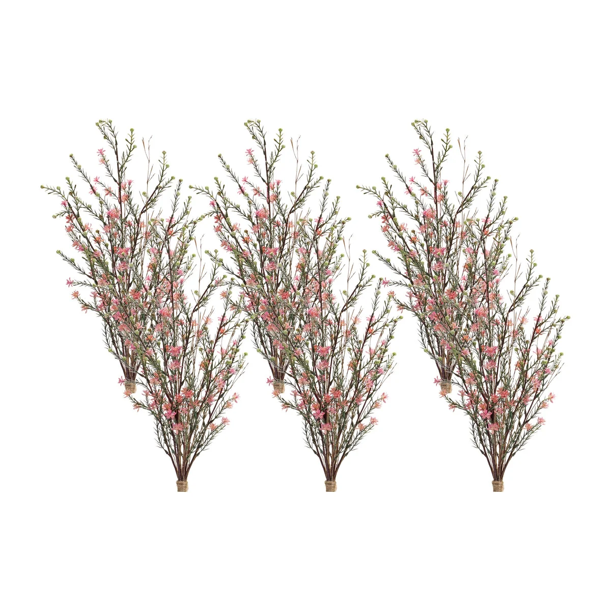 Artificial Leptospermum Stems Set of 6 26.25 Inch Height for Indoor Arrangements By Melrose