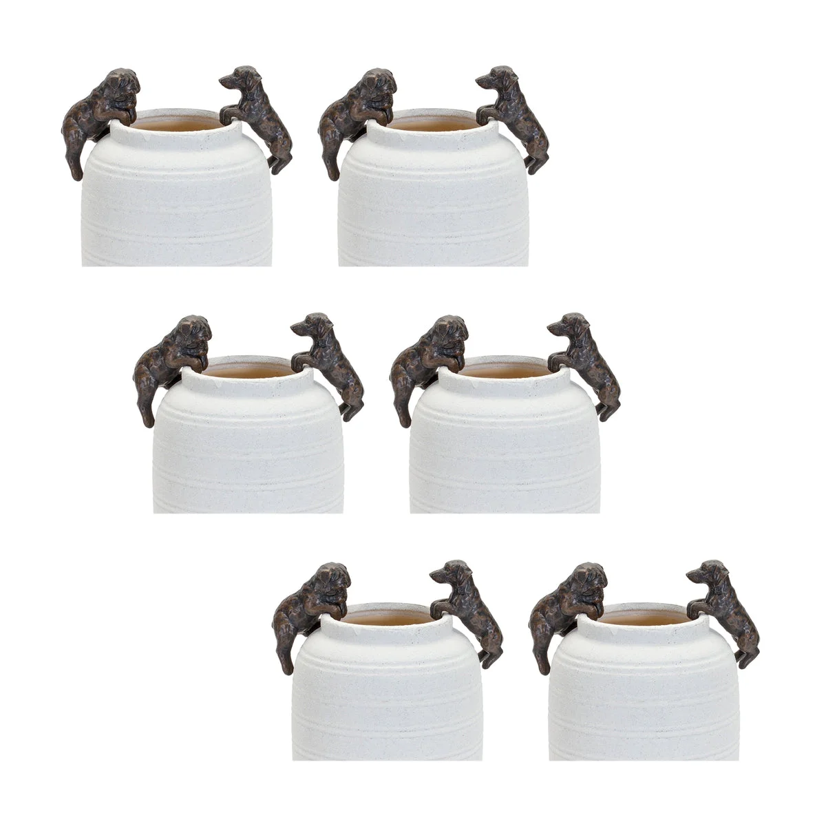 Dog Pot Hanger Resin Planter and Vase Accent – 3.5" High by Melrose
