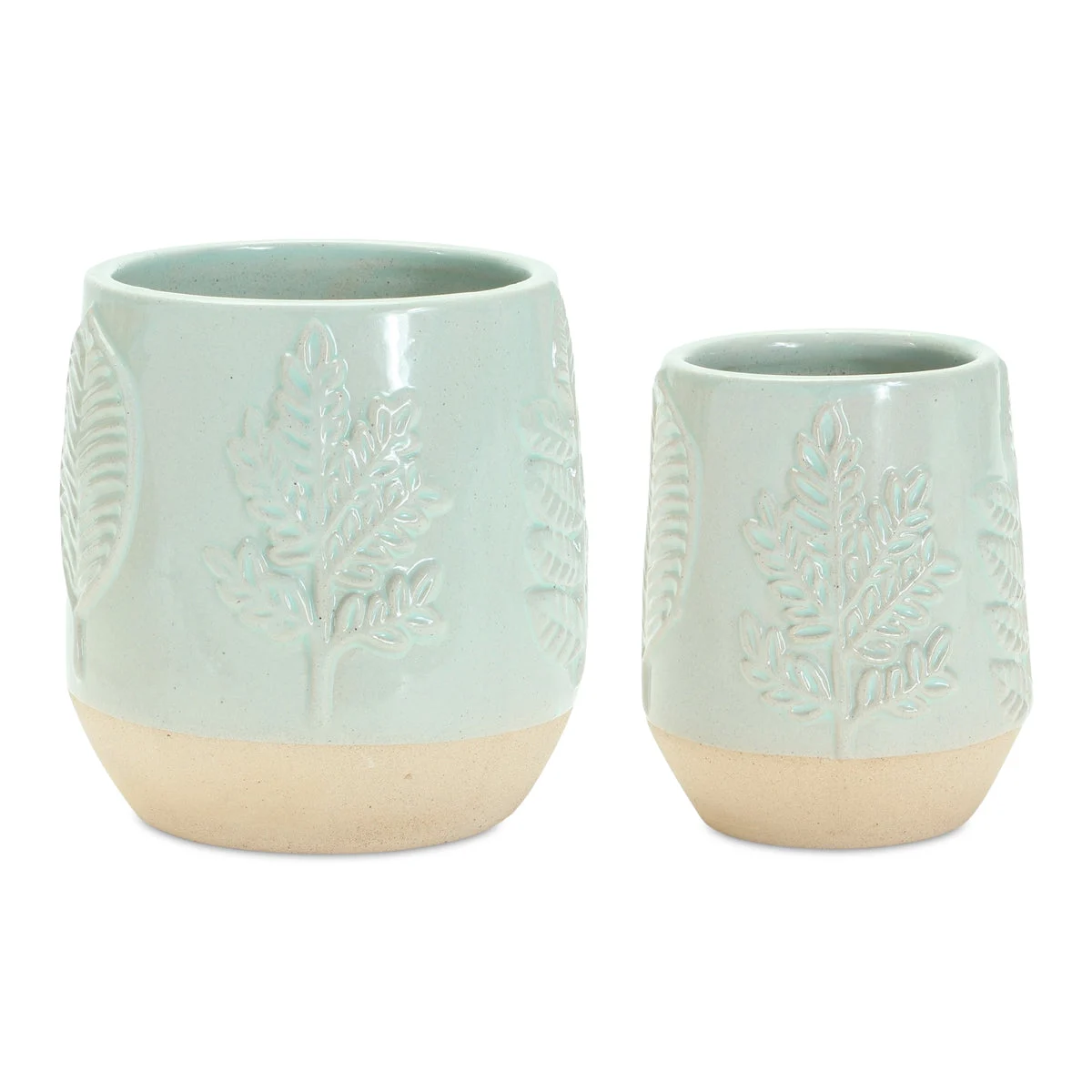 Porcelain Planter Set of 2 5 Inch Height for Indoor or Covered Outdoor Use By Melrose
