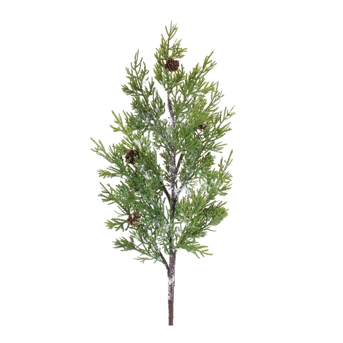 Frosted Pine Spray Decorations – 28" Tall Seasonal Faux Greenery Set of 2 by Melrose