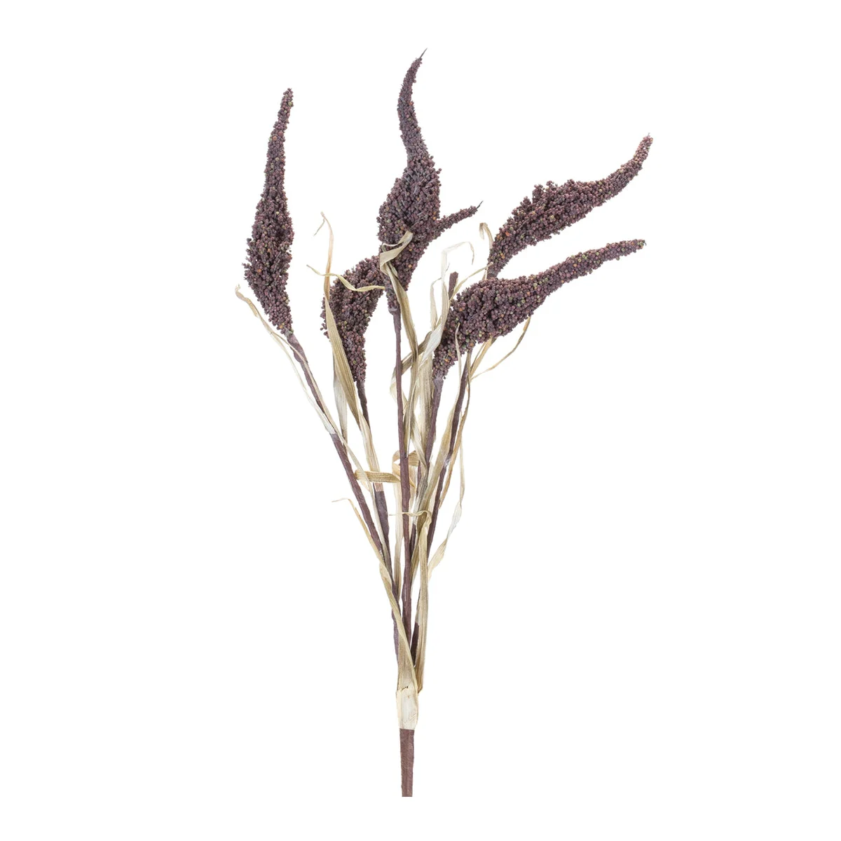 Decorative Artificial Seeded Bush Set of 12 – Autumn Colors – 23" Tall by Melrose