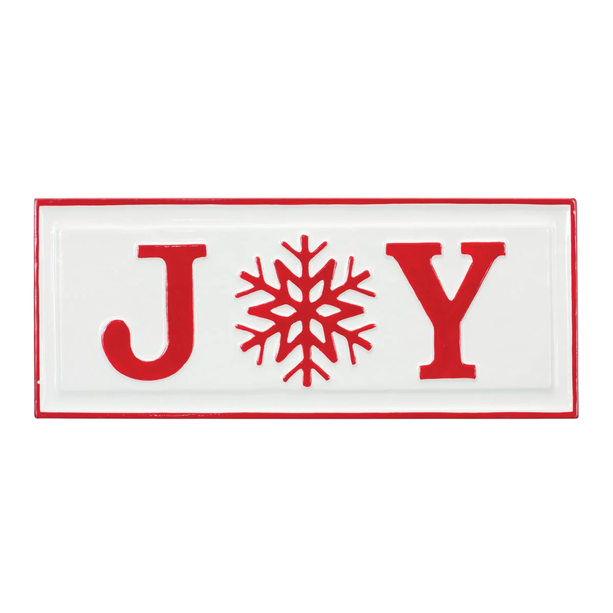 Joy Sign Wall Decor – Metal – 19.75"L x 6.75"H – Set of 2 – Christmas Holiday Decoration – By Melrose