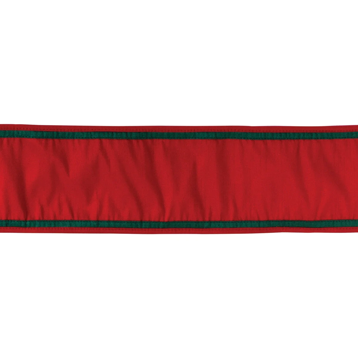 Holiday Wrapping Ribbon Christmas Decor 0.25 in Wired Polyester Red 4 in x 5 Yards By Melrose