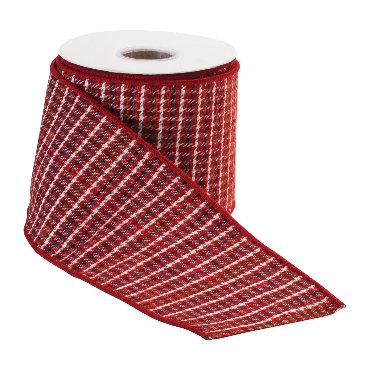 Traditional Red & Gold Wired Holiday Ribbon – 4" x 10 Yards Decorative Polyester Ribbon for Gift Wrapping & Seasonal Crafts by Melrose