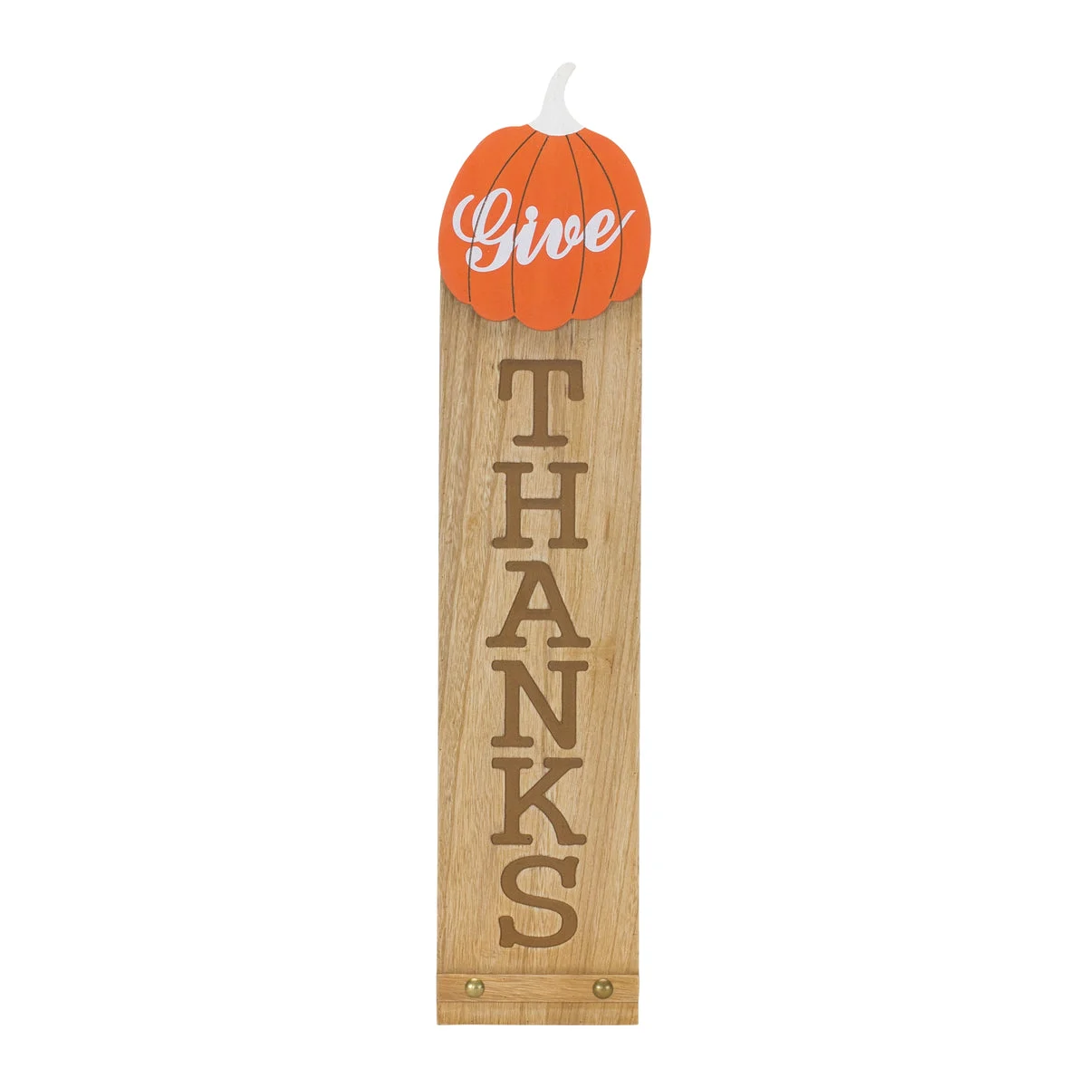 Give Thanks Wooden Sign – 30"H Fall & Thanksgiving Decorative Wall Accent by Melrose