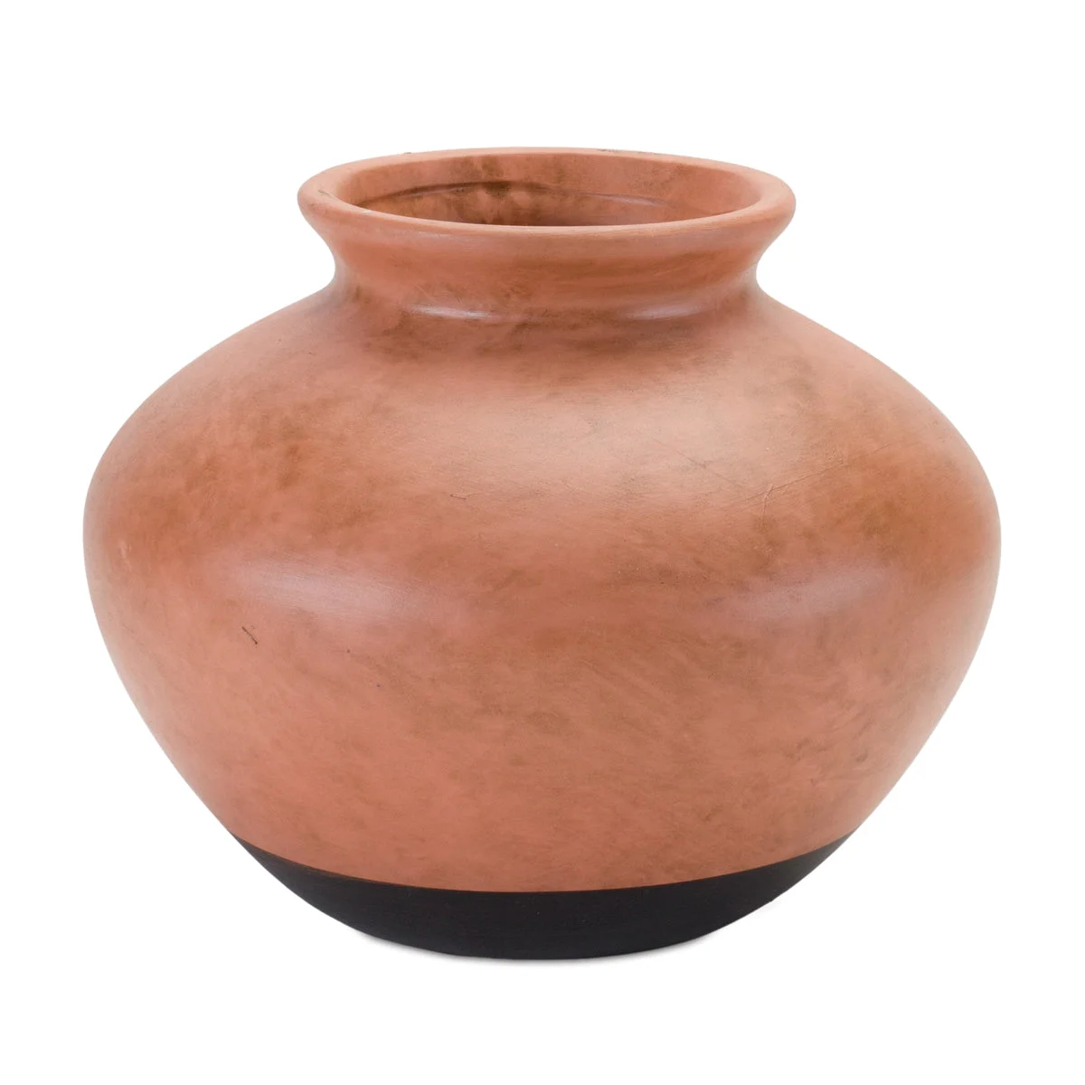 Two Tone Ceramic Vase – 7.75"H Brown and Black Urn Style Accent by Melrose