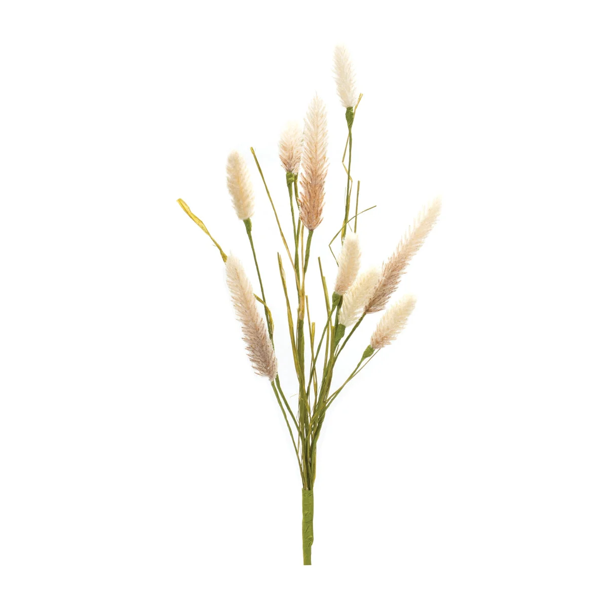 Foxtail Spray Bundle 21.25H Plastic Green White Stems Set of 6 for Floral Arrangements by Melrose