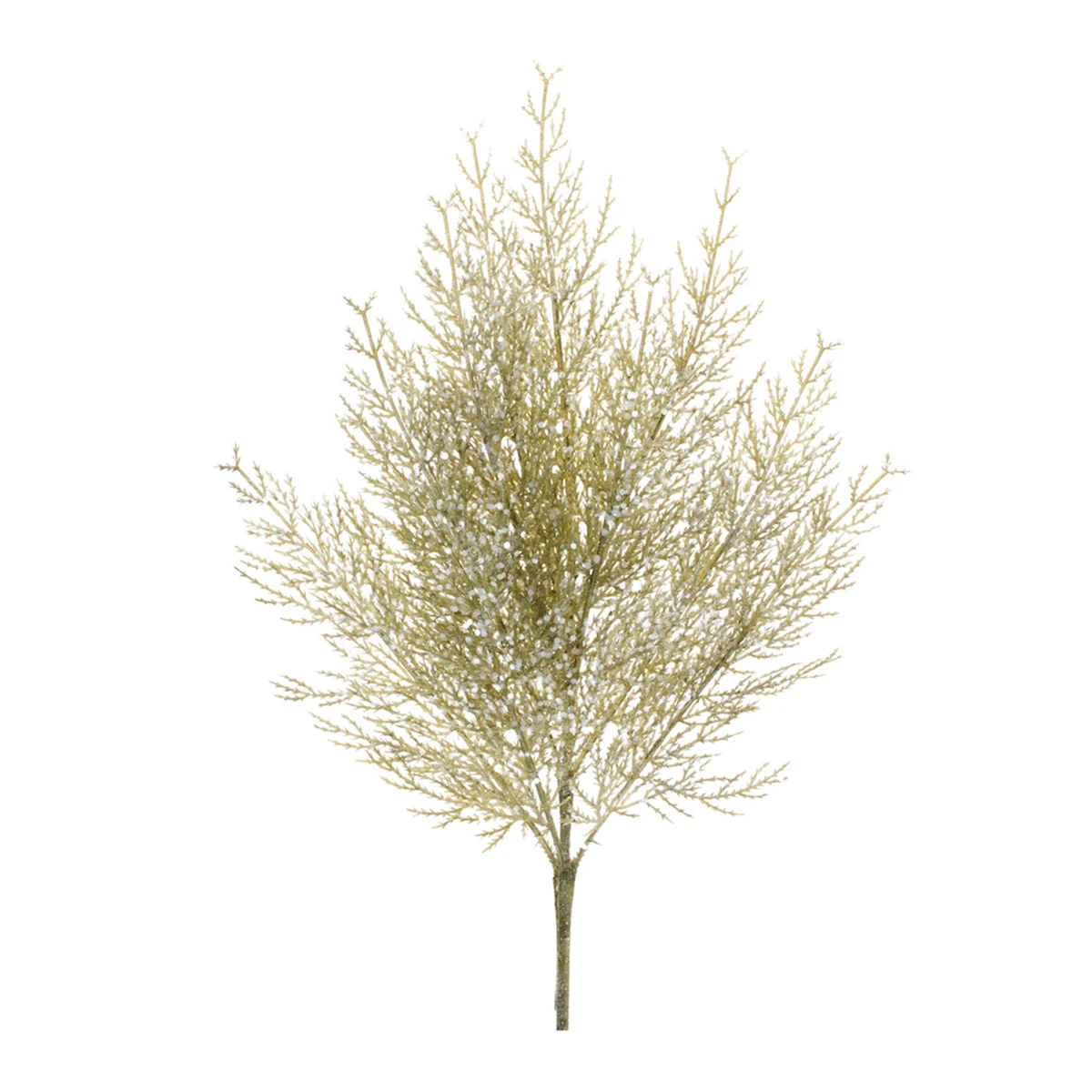 Glittered Cedar Spray Set – Set of 6, 27.5"H Green Christmas Decorative Stems by Melrose