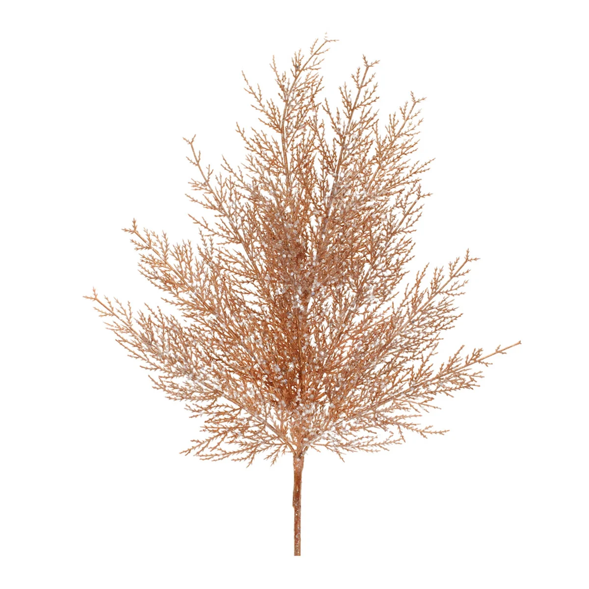 Frosted Cedar Spray Set – Set of 4, 27.5"H Copper-Tone Seasonal Decorative Stems by Melrose