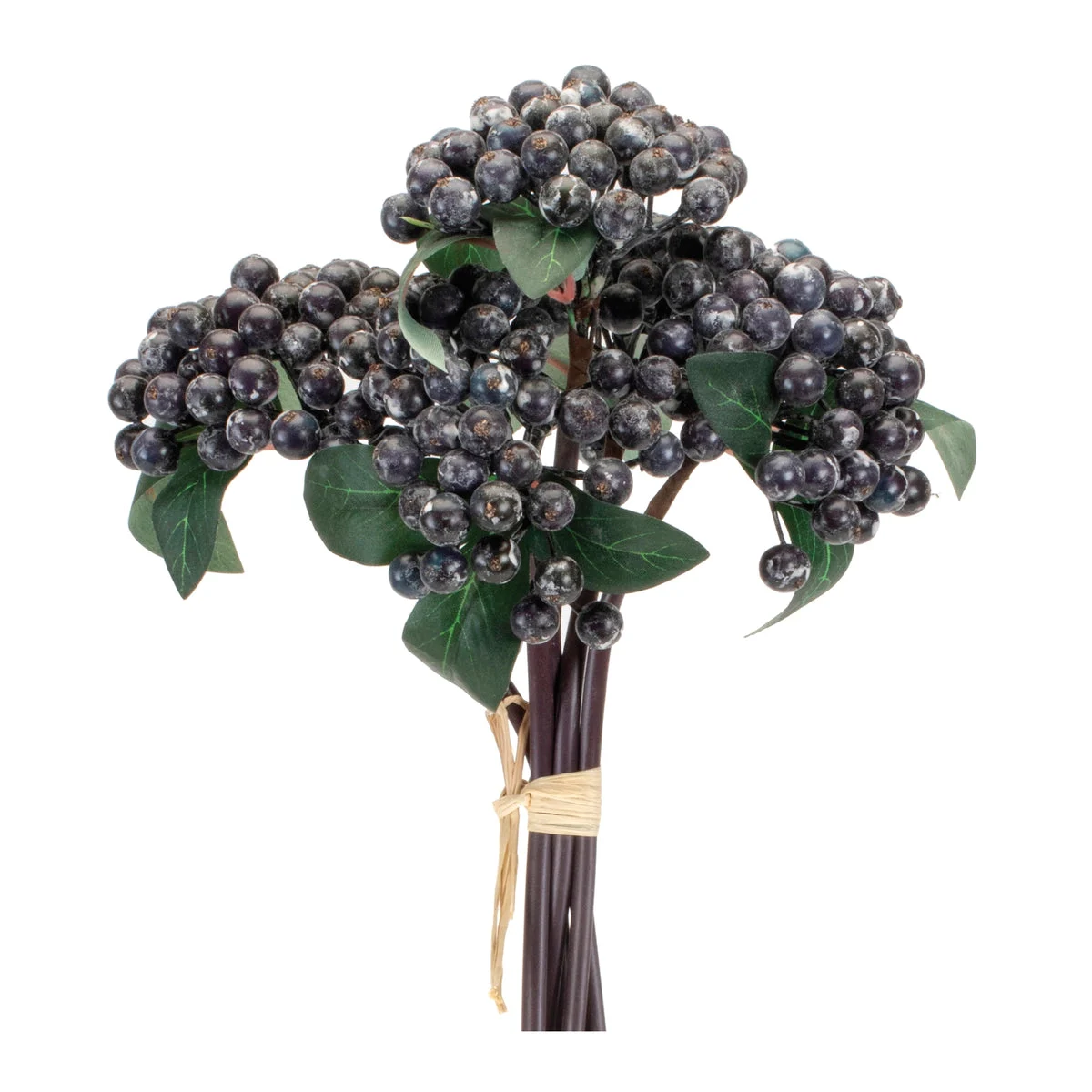 Berry Bundle – Foam/Polyester/Plastic – 12.75 Inch Blue & Green Faux Stems (Set of 2) – By Melrose