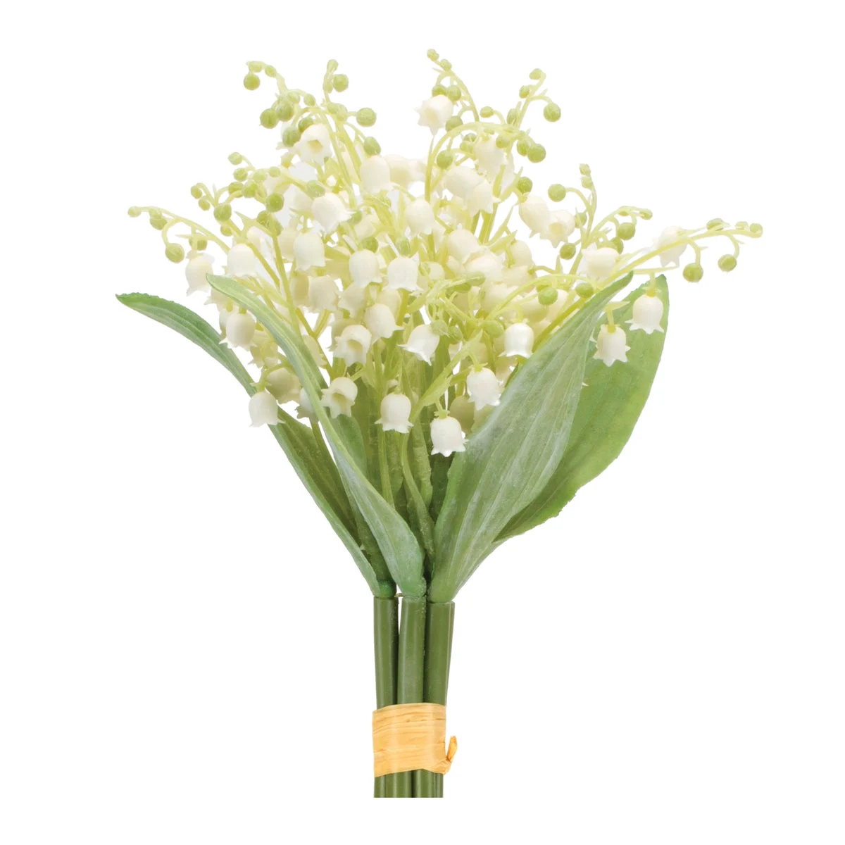 Lily of the Valley Bundle – White and Green – 11.5" Height Set of 4 – By Melrose