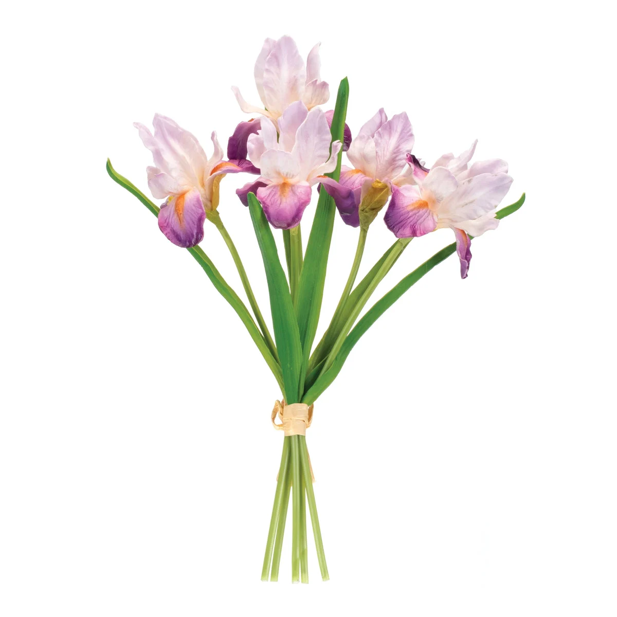 Iris Bundle Purple Faux Floral Stems – Decorative Set of 2 by Melrose
