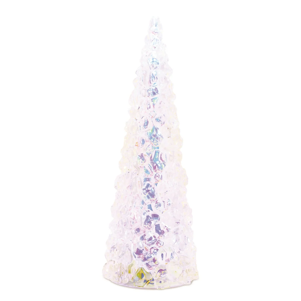 Iridescent LED Christmas Pine Tree 17.5"H – Tabletop Holiday Decor by Melrose