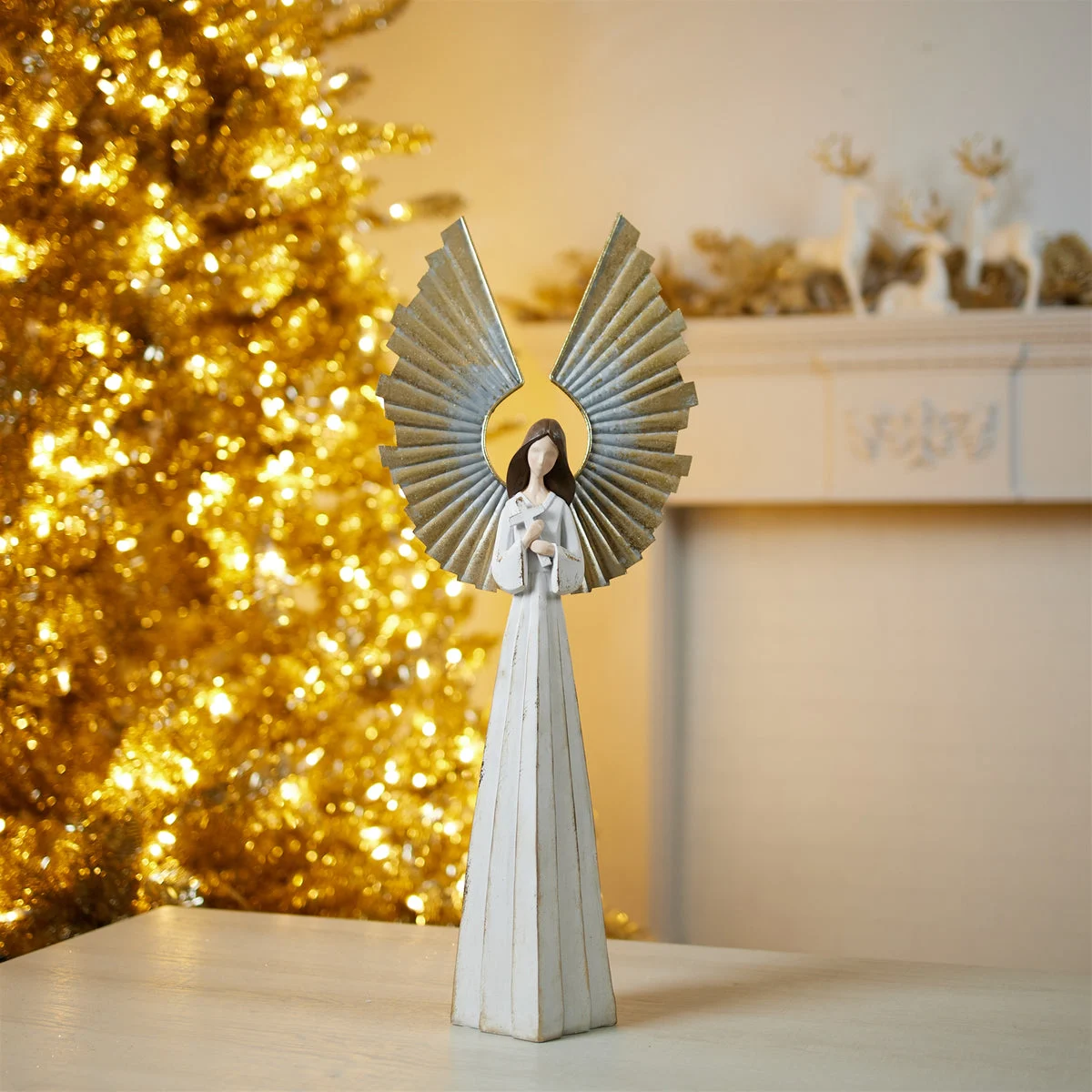 Holiday Angel Christmas Statue 24.5"H by Melrose