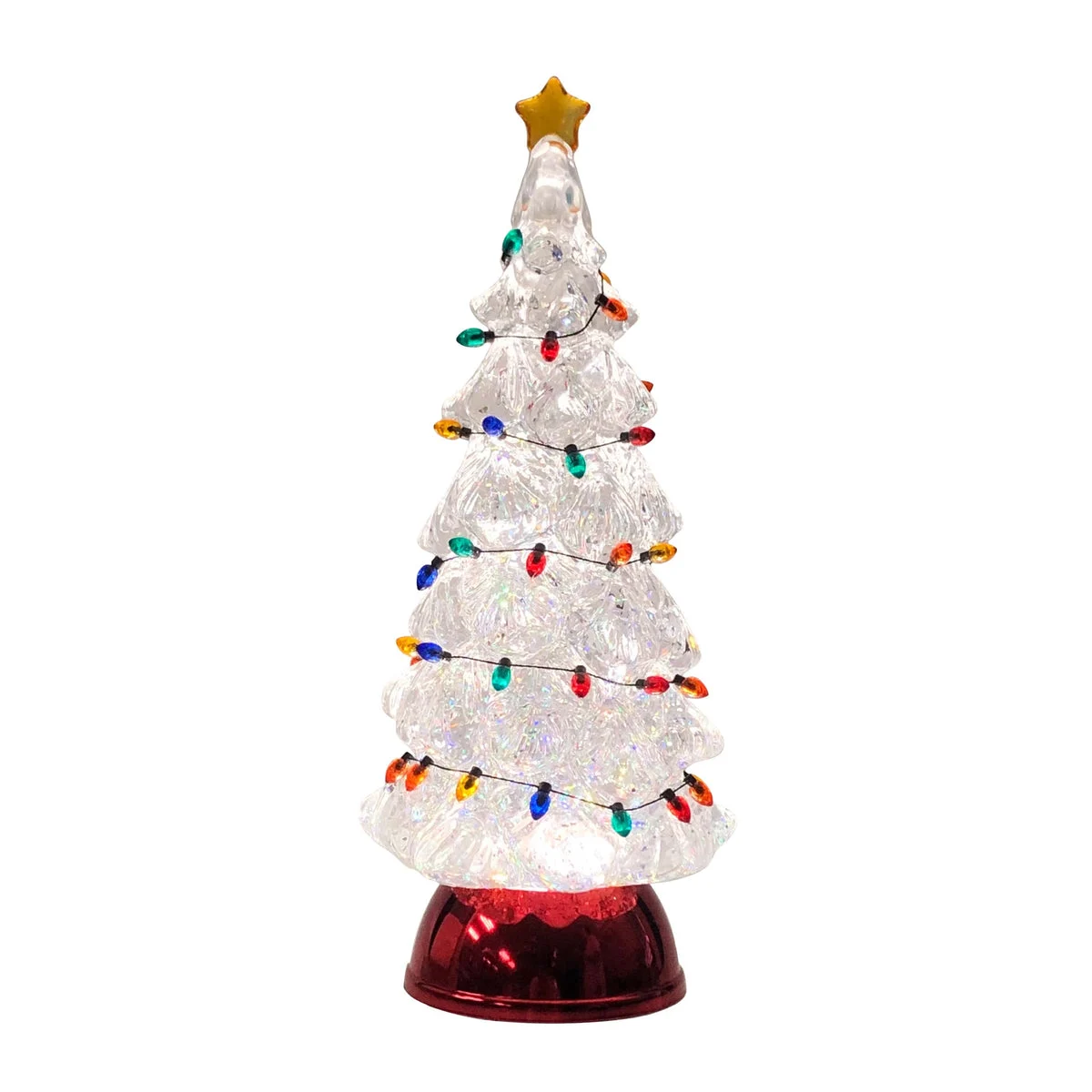 LED Christmas Tree with Holiday Lights -11.5"H by Melrose