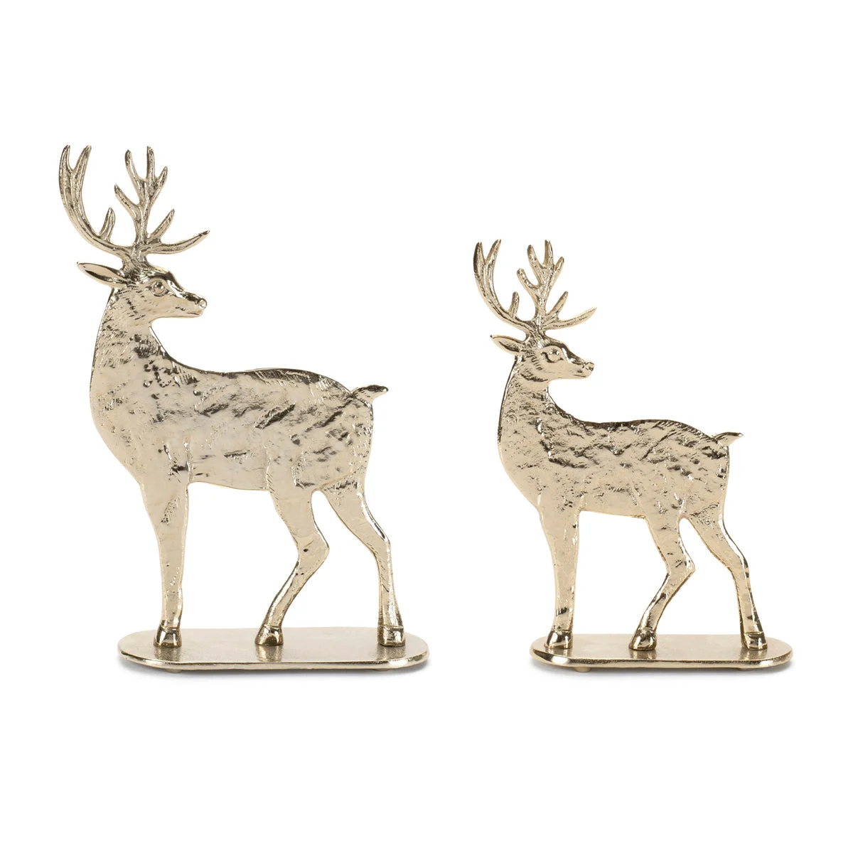Modern Christmas Deer Decor (Set of 2) – 9"H by Melrose
