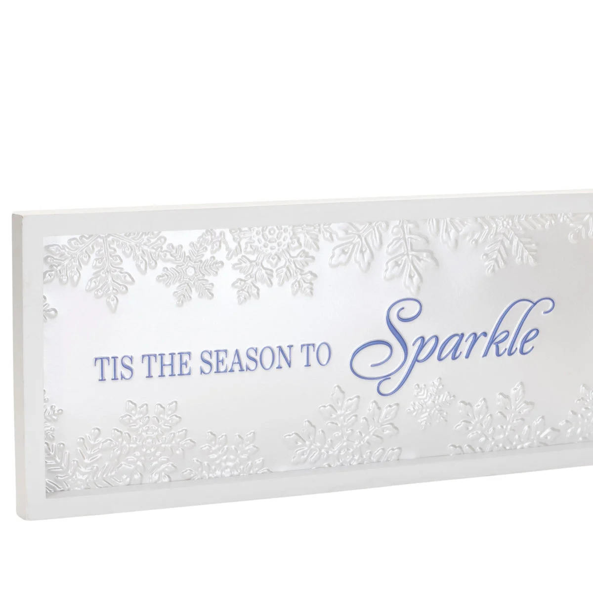 Christmas Wall Decor Sign – 20" x 8.5" Framed Tis the Season to Sparkle by Melrose