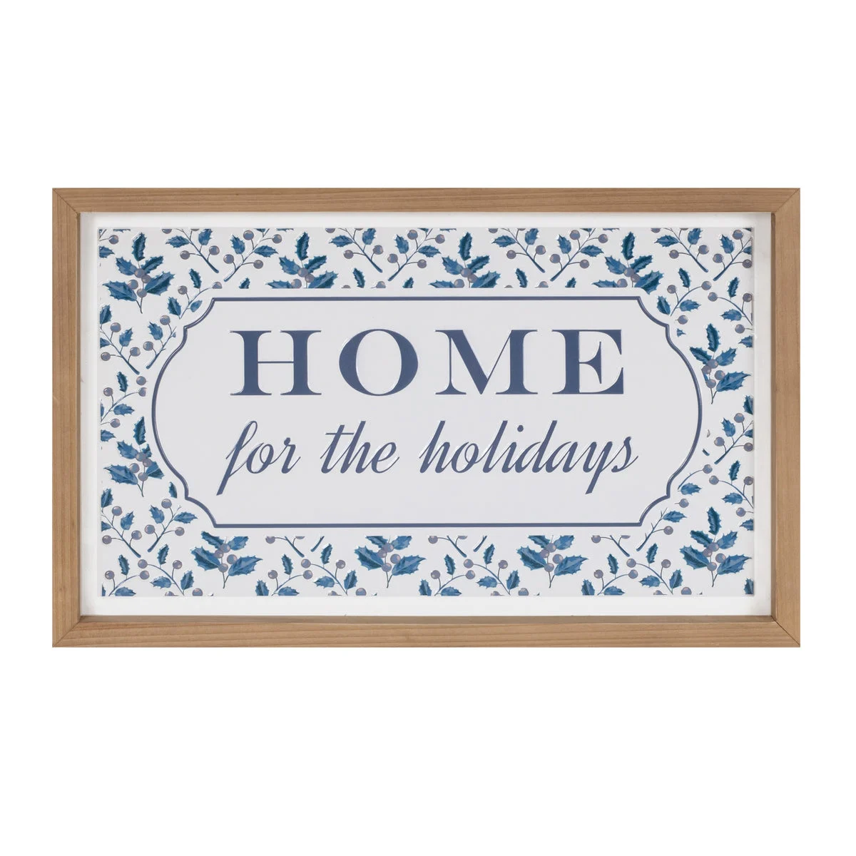Christmas Home for the Holidays Wall Sign 18.75"L by Melrose