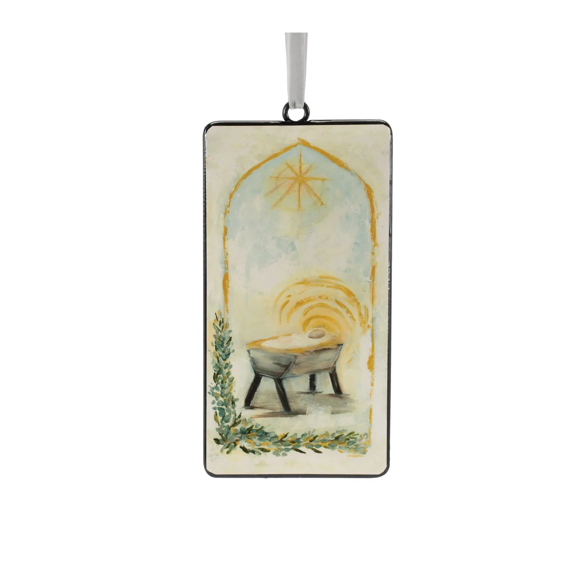 Nativity Manger Ornaments – Religious Christmas Tree Decor 8.75" by Melrose