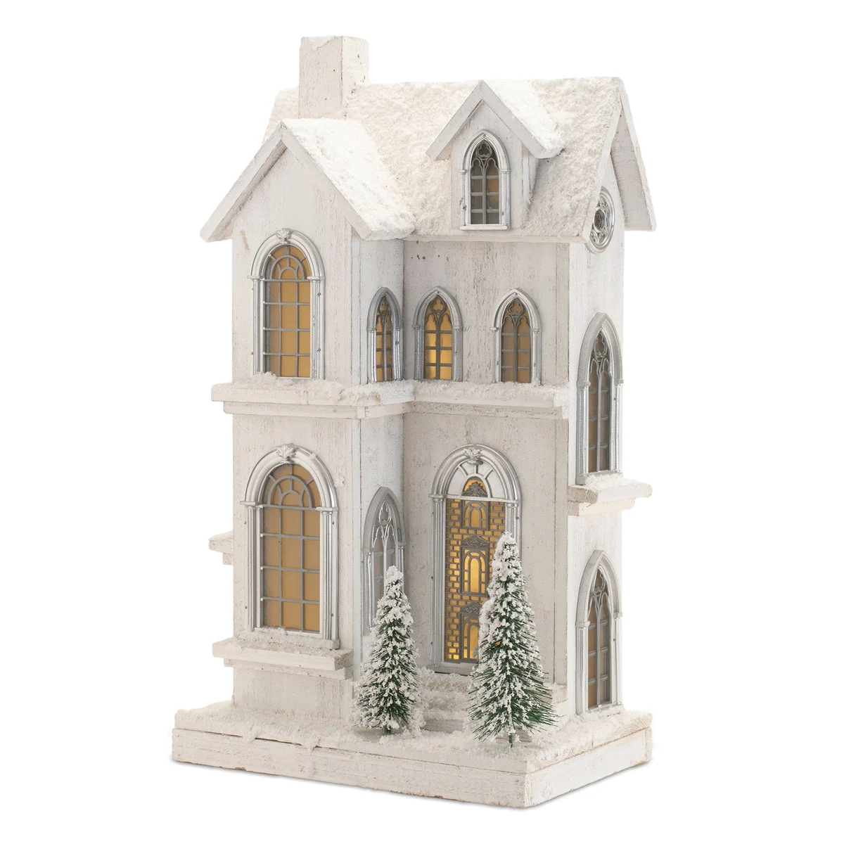 Christmas LED Wooden House Lighted Winter Décor – 21.5 " by Melrose