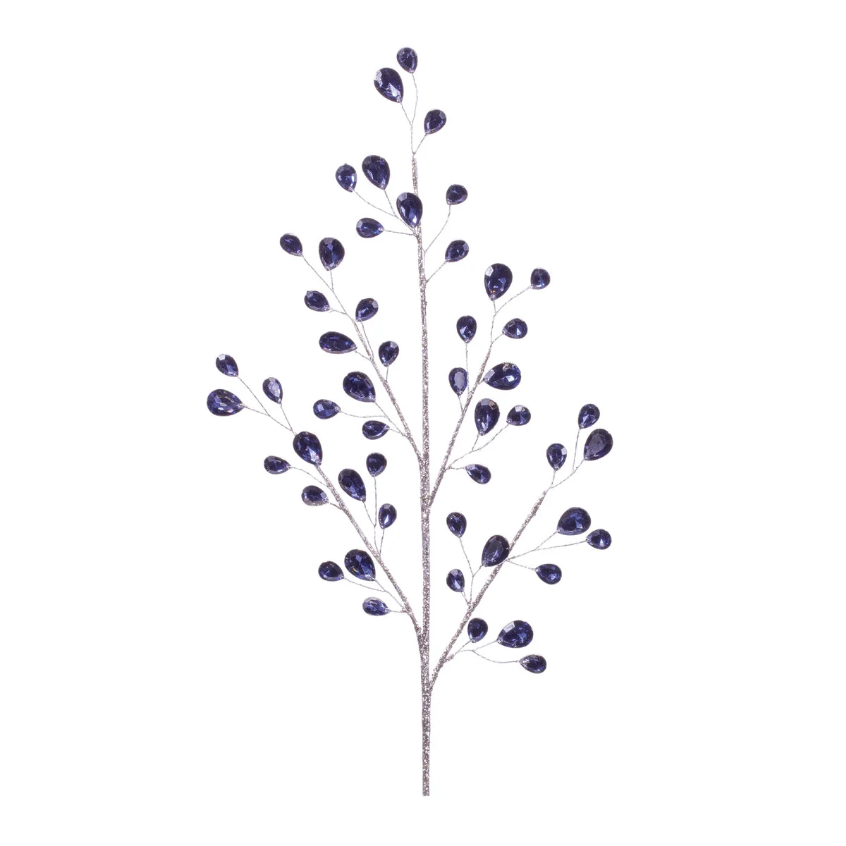 Winter Bead Spray Set of 6 Holiday Decorative Stems –29" by Melrose