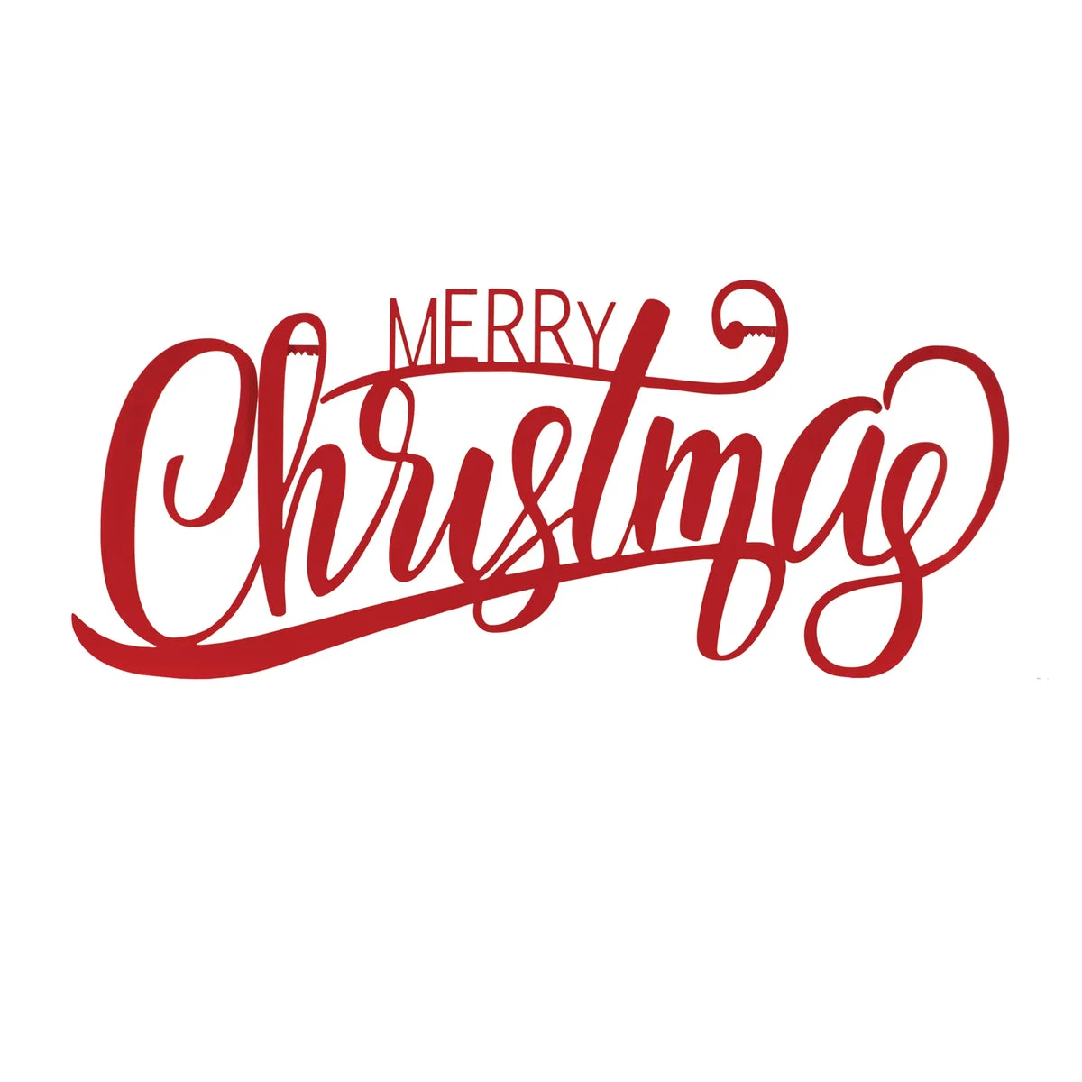Merry Christmas Sign Iron 28 Inch Red Wall Decor by Melrose