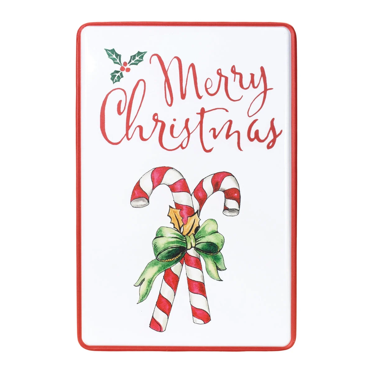 Metal Christmas Wall Plaque Iron 18 Inch Holiday Sign by Melrose