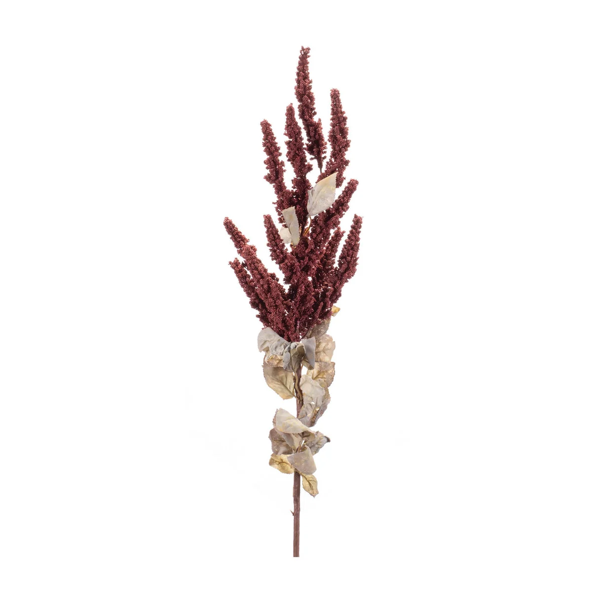 Fall Clustered Berry Stem (Set of 6) – 38"H Red Plastic Autumn Floral Decor by Melrose