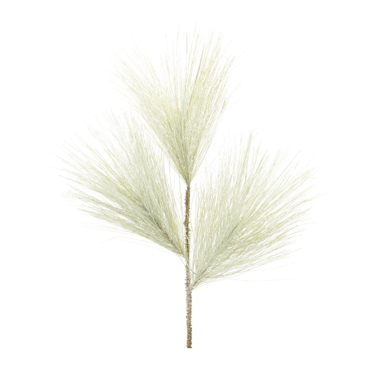 Artificial Long Needle Pine Spray Set of 6 - 29" H Glittered Indoor Holiday Greenery by Melrose