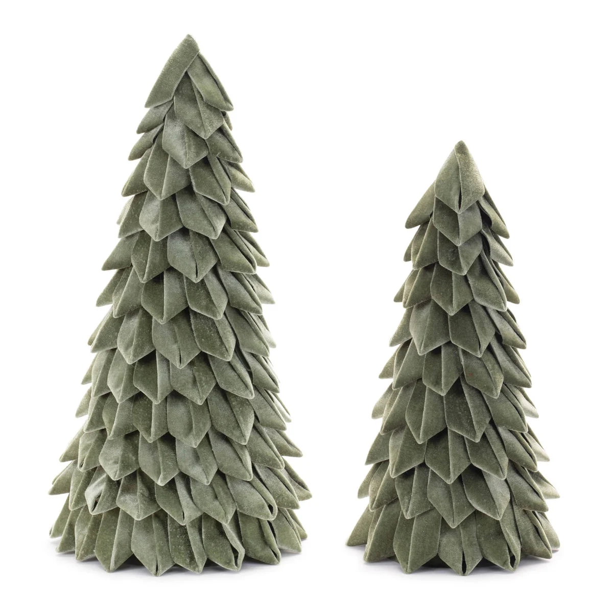 Christmas Decorative Tree Form Indoor 15.5"H 19.5"H Set of 2 by Melrose