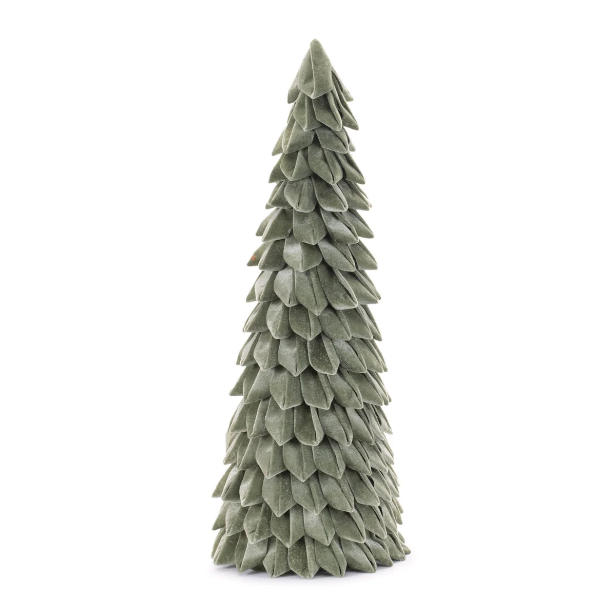 Tabletop Christmas Tree – Green Fabric Pine 25.5" Modern Holiday Decor Melrose