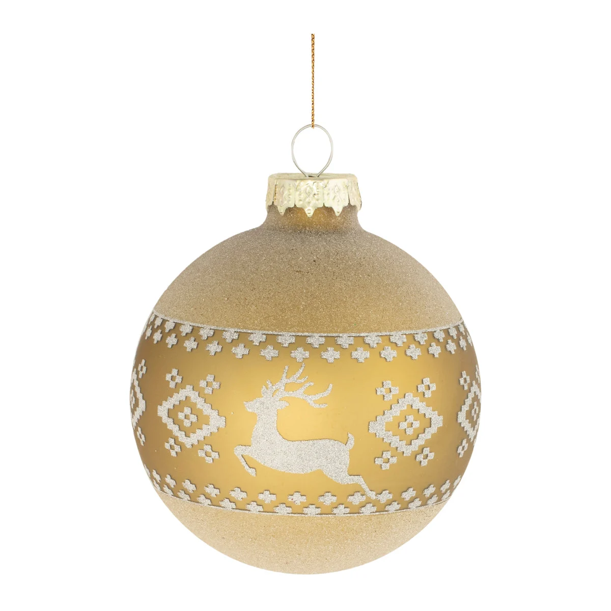 Gold and Silver Glass Ornaments – 12 Pack 3" Christmas Tabletop Decor Melrose