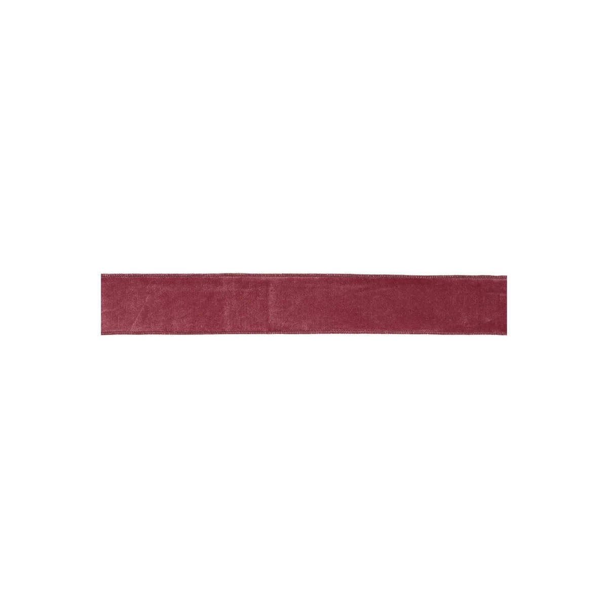 Mauve Red Wired Ribbon – 2.5" x 10 Yds Faux Fabric Holiday Craft Ribbon Indoor Decor by Melrose