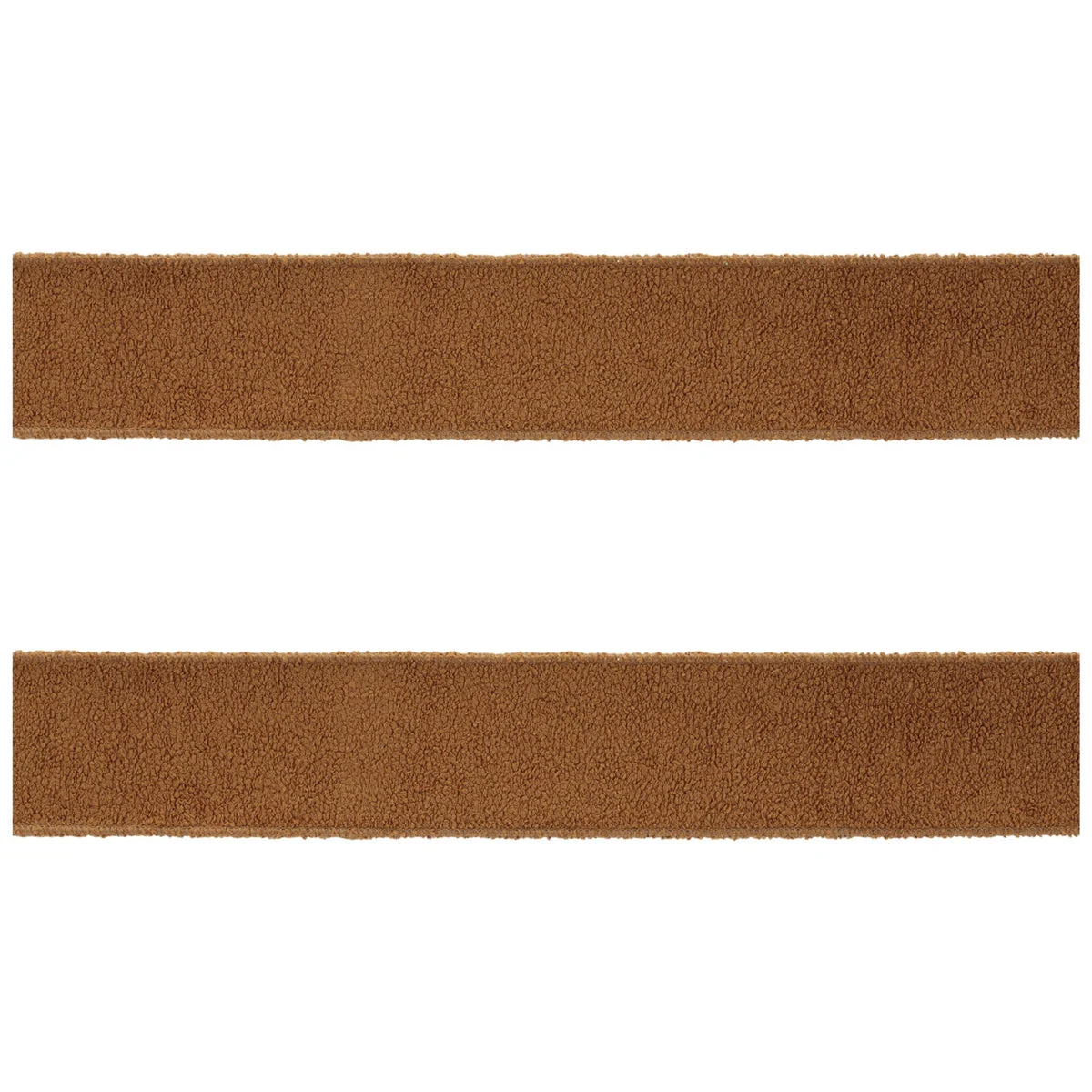 Fuzzy Brown Wired Ribbon (Set of 2) – 2.5" x 5 Yds. Brown Holiday Ribbon for Indoor Decor by Melrose