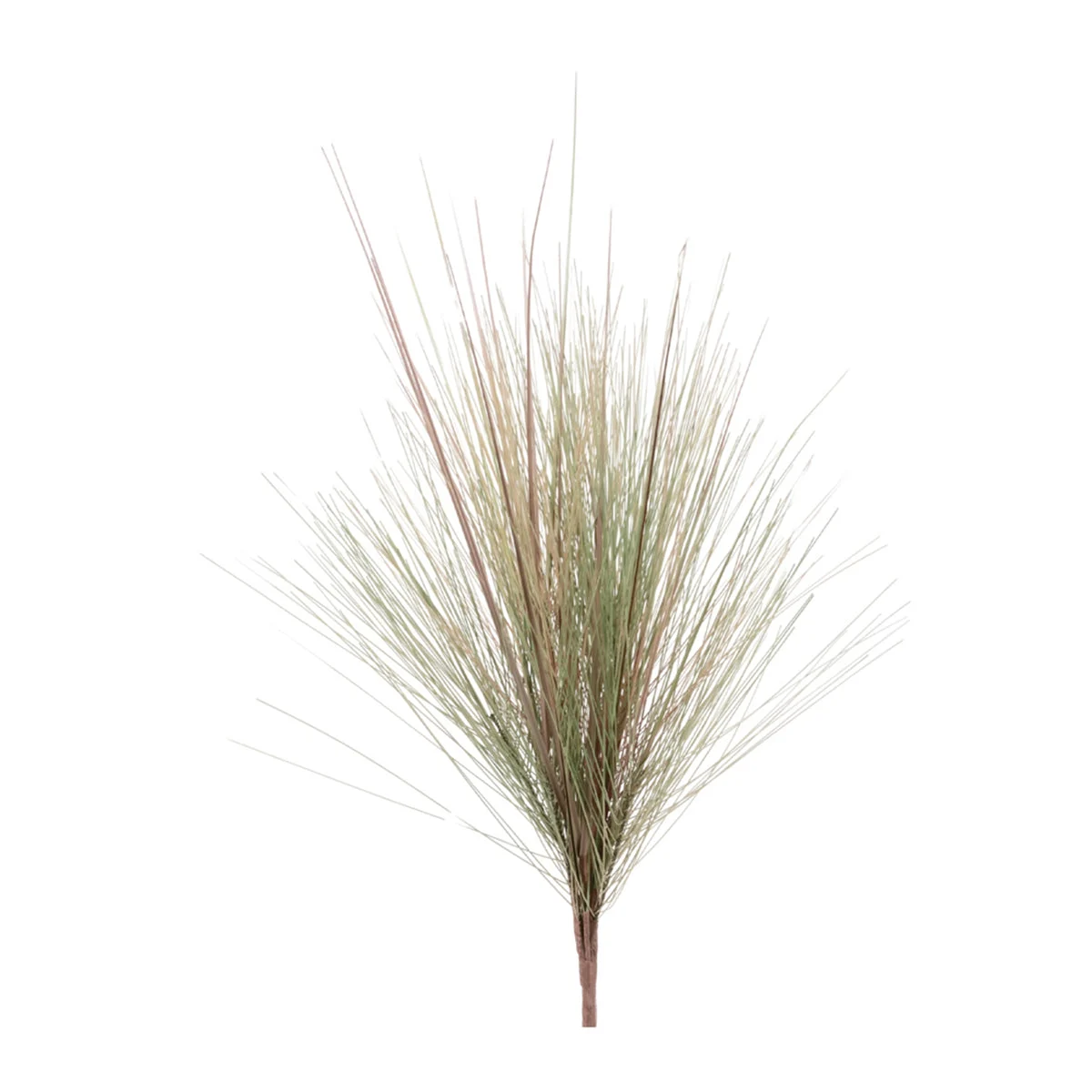 Grass Foliage Bushes 33"H Plastic Iron Green Brown Traditional Fall Decor Set of 2 By Melrose