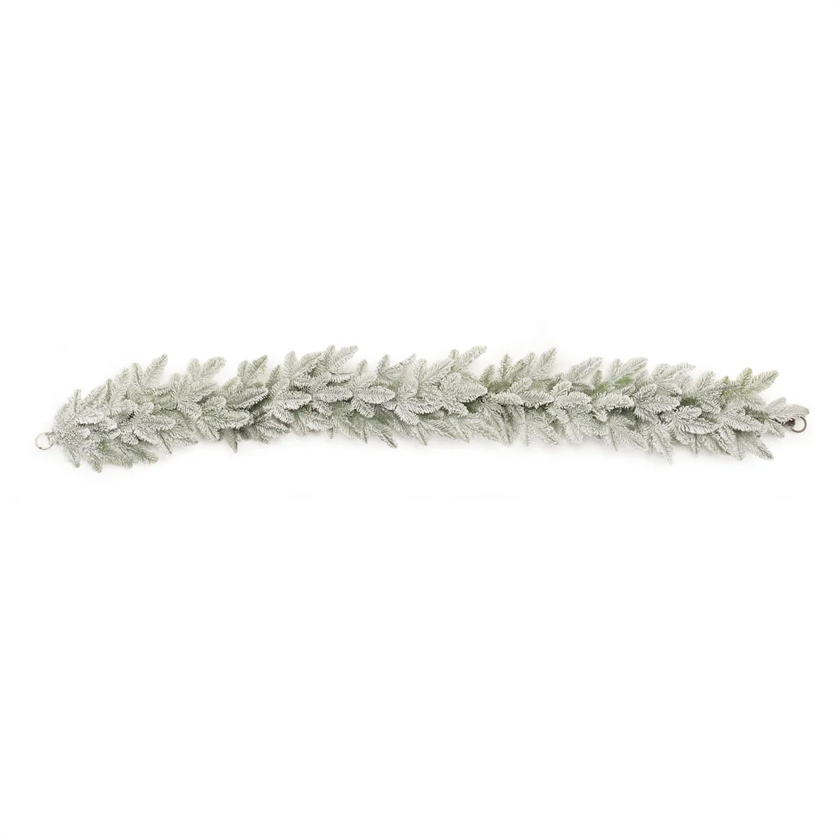 Christmas Pine Garland 6'L Flocked Greenery for Mantels and Tables by Melrose