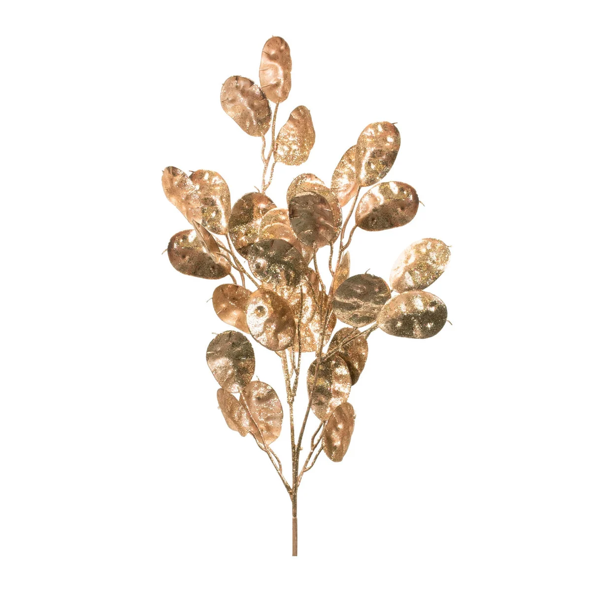 Faux Silver Dollar Spray Set of 6 Plastic Eucalyptus Stems for Home Decor 26"H by Melrose