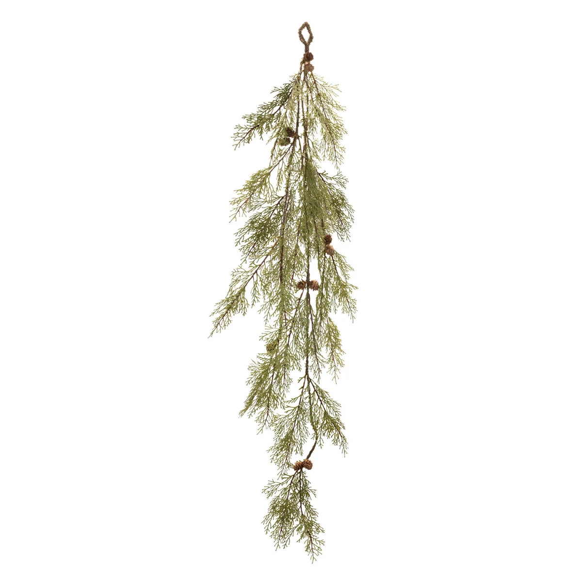 Christmas Pine Garland Set of 2 Plastic Pinecone Greenery 48"H Fireplace Decor by Melrose