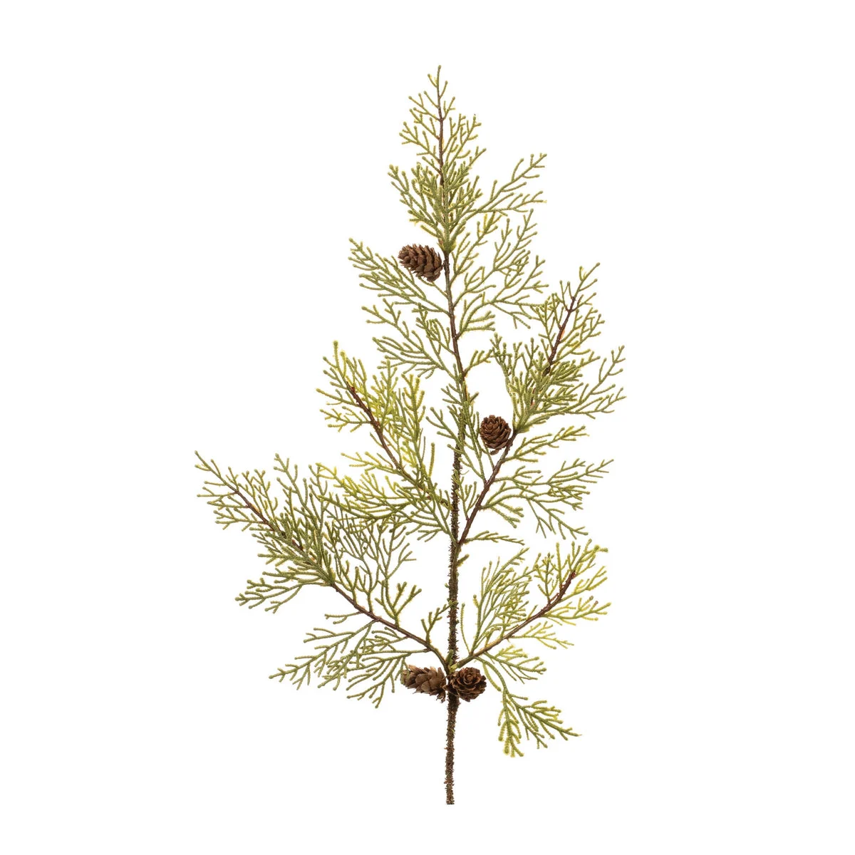Christmas Pine Spray Set of 6 Plastic Pinecone Greenery 28"H Seasonal Decor by Melrose
